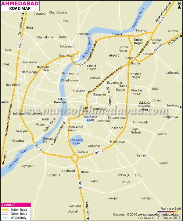 ahmedabad road map